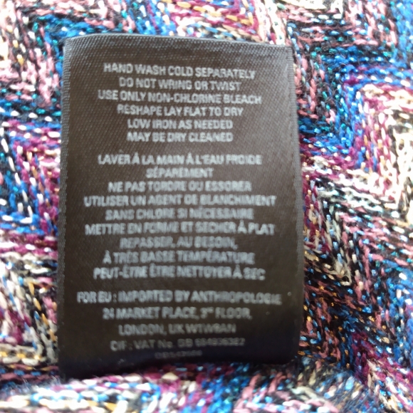 🔴 SALE Maeve Anthropologie Chevron Pattern Knit Sleeveless Dress - Picture 7 of 8